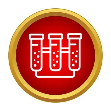 Test tubes rack icon representing chemistry research イラスト素材