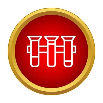Test tubes in rack scientific research icon 스톡 일러스트