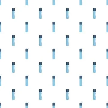 Test tubes science laboratory research seamless pattern Stock Illustration