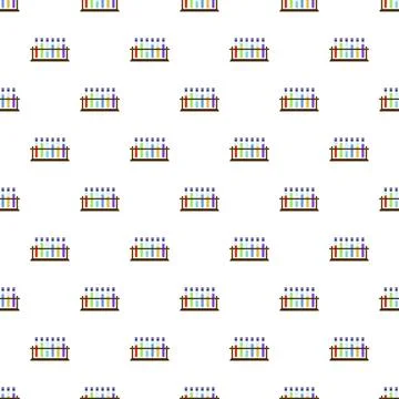 Test tubes on stand pattern seamless 스톡 일러스트