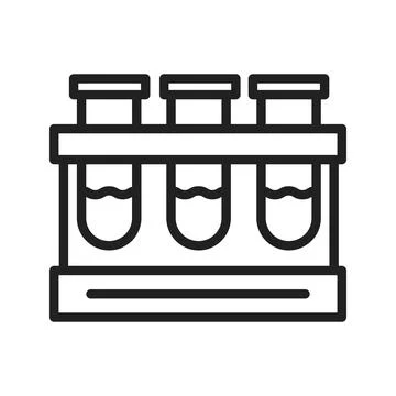 Test Tubesicon image. Stock Illustration