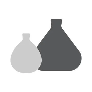 Test tubs line icon for web, mobile and infographics Ilustração Stock