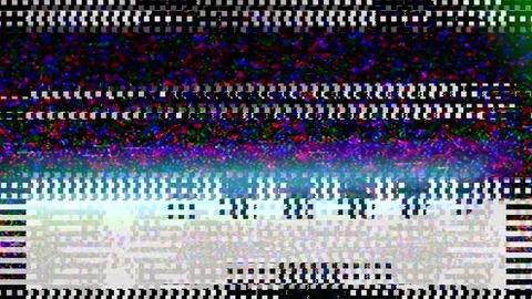 Test Tv. Test Signal. Vhs. Error Video Recording. Stock Footage 84592768