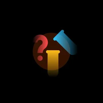 Test. Vector icon in gradient style. Editable illustration Illustrazione stock