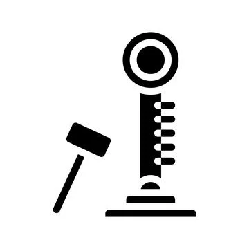 Test your strength game icon. Concept of strength, challenge, and entertain.. Stock Illustration