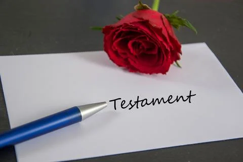 Testament - german for last will Foto stock