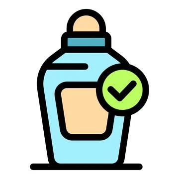 Tested deodorant bottle with roll on applicator ensuring quality and freshnes Stock Illustration