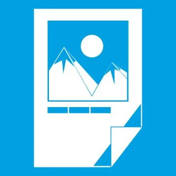 Tested ink paper with printer marks icon white Stock Illustration