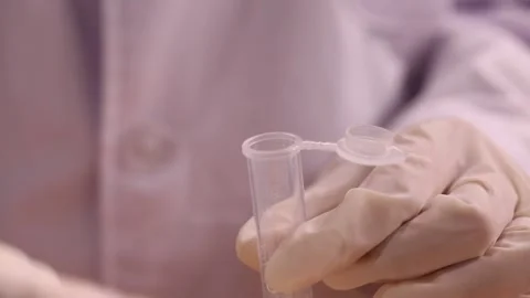 Tester experimenter tube sampling (4) Stock Footage 202235484