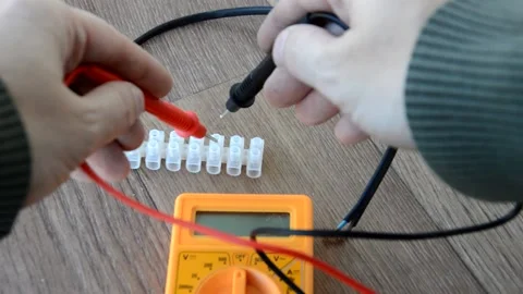 Tester for measuring and repairing electrical appliances Stock Footage 159704815