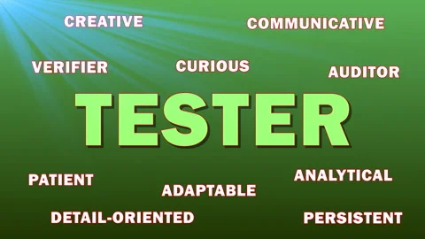 Tester — A specialist who evaluates systems or software Stock Footage 309385216