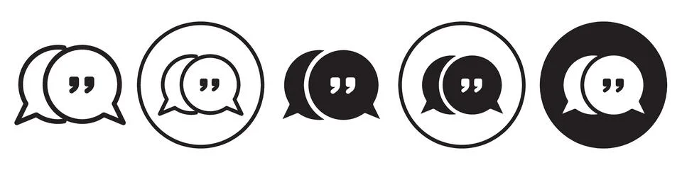 Testimonal Icon vector set collection for web Stock Illustration