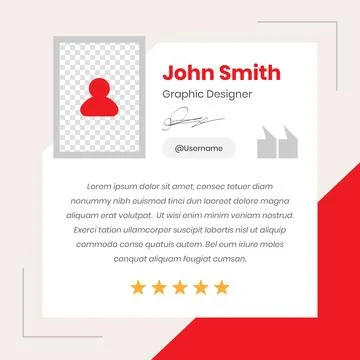 Testimonial and Client Feedback presentation minimalist modern template Illustrazione stock