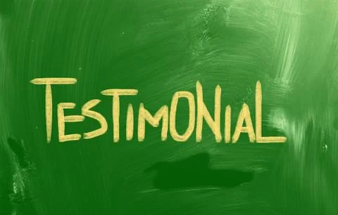 Testimonial concept Stock Illustration