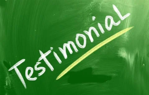 Testimonial concept Stock Illustration