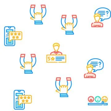 Testimonial feedback quote vector seamless pattern Stock Illustration