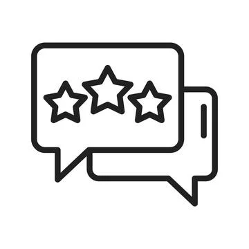 Testimonial icon image. Stock Illustration