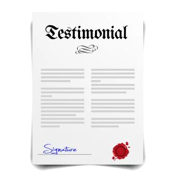 Testimonial Stock Illustration