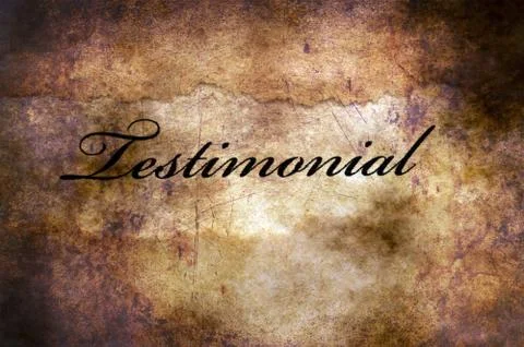 Testimonial text on grunge background 스톡 일러스트