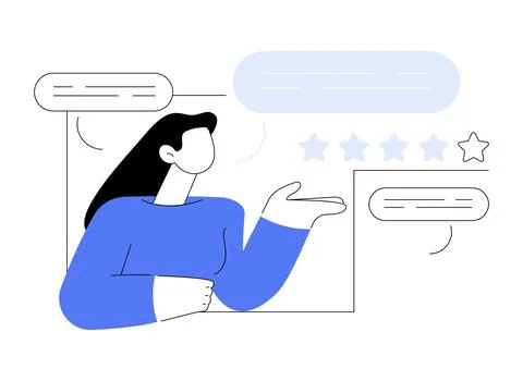 Testimonials abstract concept vector illustration. 스톡 일러스트