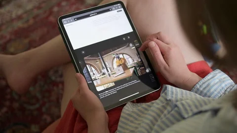 Testing Apple Vision Pro Mixed-Reality Stock Footage 267714841