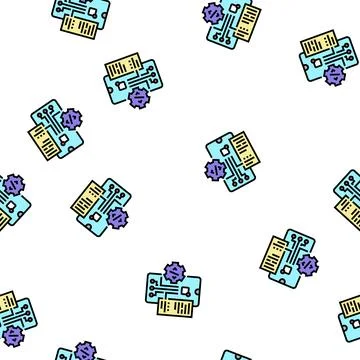 Testing application vector seamless pattern イラスト素材