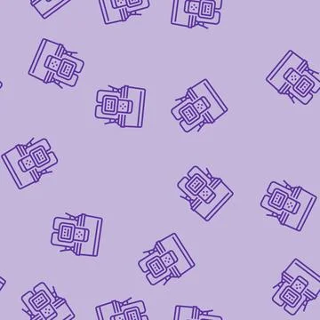 Testing battery line seamless pattern Illustrazione stock