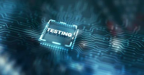 Testing Business Process. Abstract design of illustrations with the inscription Stock Illustration