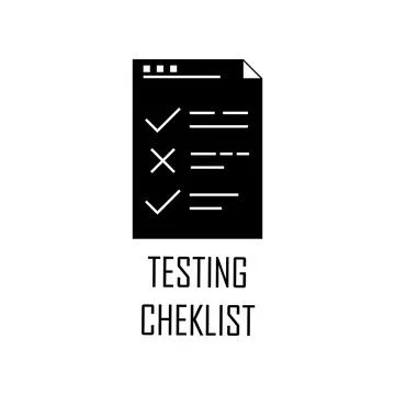 Testing checklist icon. Element of Web Development for mobile concept and web Stock Illustration
