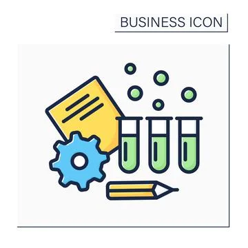 Testing color icon Stock Illustration