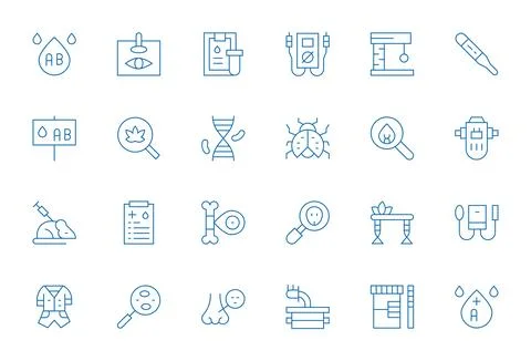 Testing Comprehensive Vector Bundle with 24 PIXEL Perfect Thin Line 64x64 Ico イラスト素材