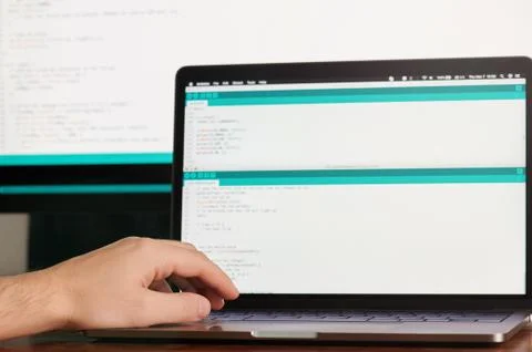 Testing computer program theme Stock Photos