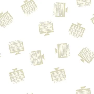 Testing computer screen semiconductor manufacturing glyph seamless pattern イラスト素材