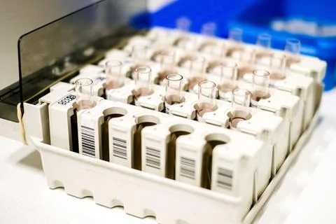 Testing for coronavirus Covid-19 in a lab. Medical screening and Covid tests Stock Photos