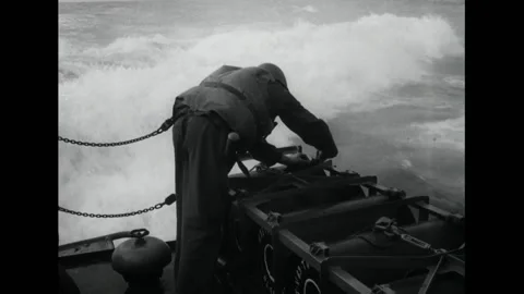 Testing of depth charges for submarines Stock Footage 140586045
