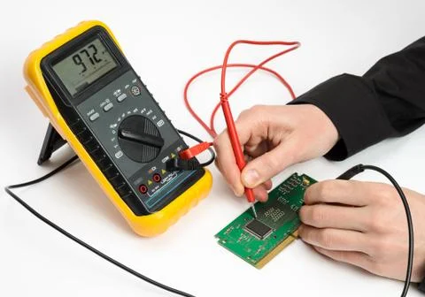 Testing Electronic Device Stock Photos