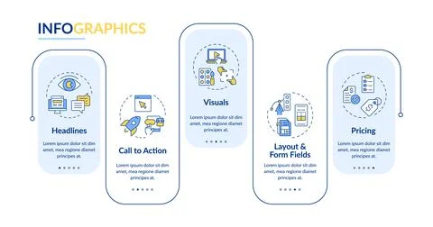 Testing elements rectangle infographic vector Stock Illustration