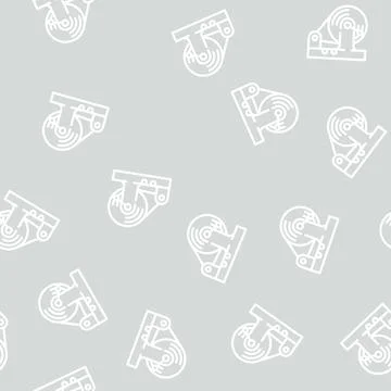 Testing equipment electromagnetic line vector seamless pattern 스톡 일러스트