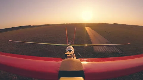 The testing flight of a new avia model Stock Footage 153644492