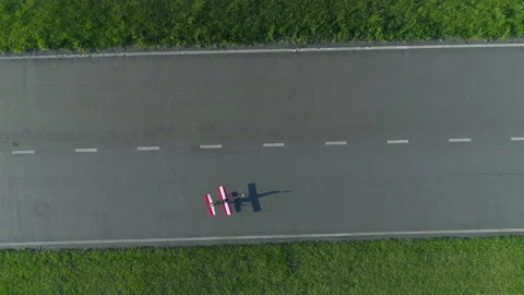 The testing flight of radio control plane Stock Footage 160422987