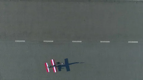 The testing flight of radio control plane Stock Footage 160422996