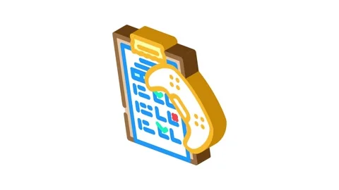 Testing game development isometric icon animation 動画素材 327290089