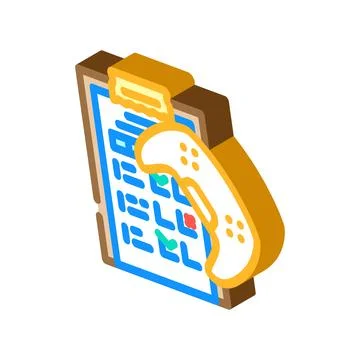 Testing game development isometric icon vector illustration Stock Illustration