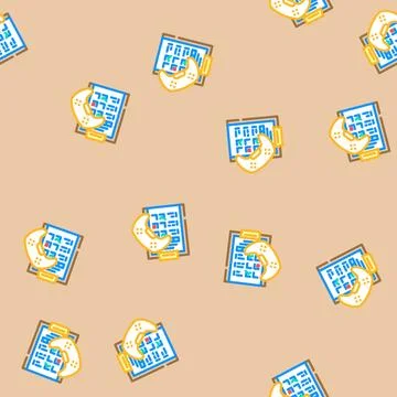 Testing game development vector seamless pattern 스톡 일러스트