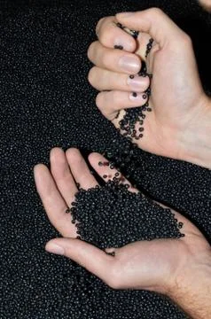 Testing granulate Stock Photos