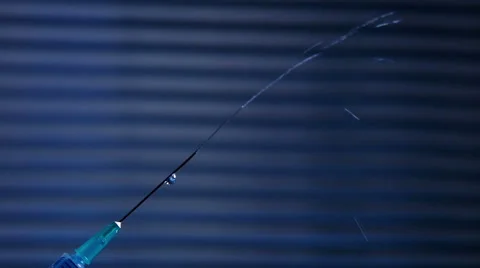 Testing hypodermic syringe Stock Footage 50086627