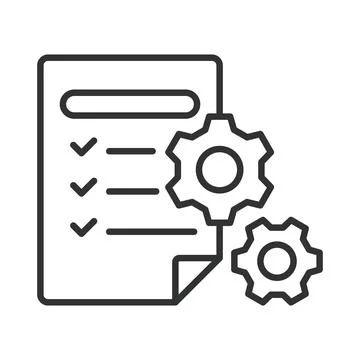 Testing icon in line design. Testing, quality, assurance, bug, software, check Stock Illustration