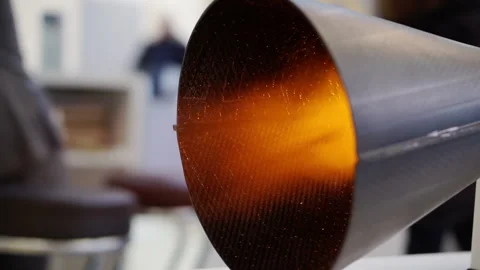 Testing of the latest composite refractory materials. Stock Footage 153320152