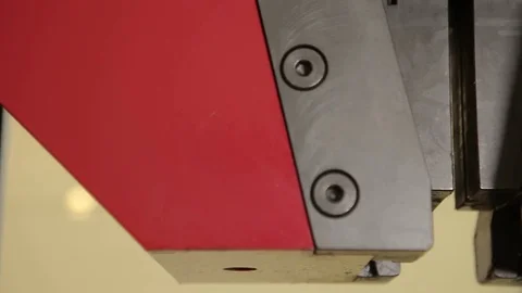 Testing machine for the steel bars in laboratory left to right close up Stock Footage 72712557