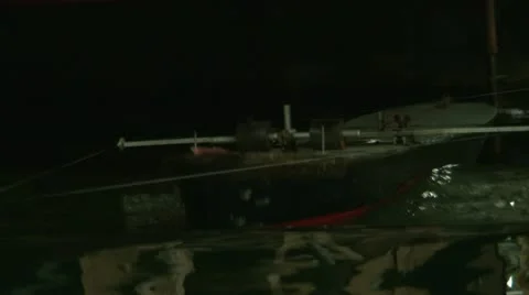 Testing the model of a ship in the pool. Video stock 11293867